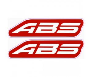 motosıklet abs yazısı 7 cm kırmızı motosıklet abs yazısı 7 cm kırmızı
