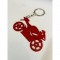 Motosıklet Anahtarlık pleksi Kırmızı-Siyah