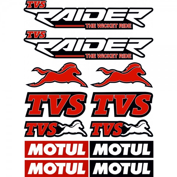 Tvs Raider 125 Etiket Sticker A4 Boy