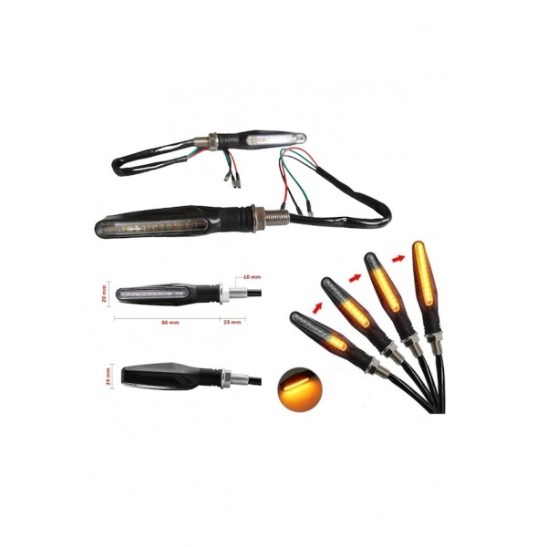 Cg Kuba X-treme SİNYAL LEDLİ KAYAR ÇUBUK 2 Adet Cg Kuba X-treme SİNYAL LEDLİ KAYAR ÇUBUK 2 Adet