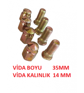 Elektrıklı 3 (Üç) Tekerli Bijon Vida Somun Takımı 4 Lü