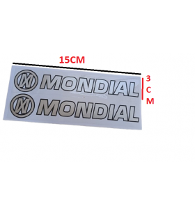 Mondıal Amblem Yazı  Etiket 15 x 3  Yeni Model 2 li Takım