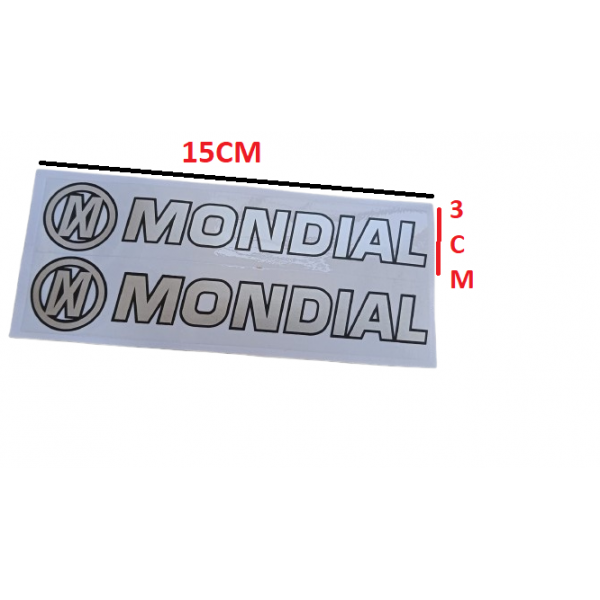 Mondıal Amblem Yazı  Etiket 15 x 3  Yeni Model 2 li Takım