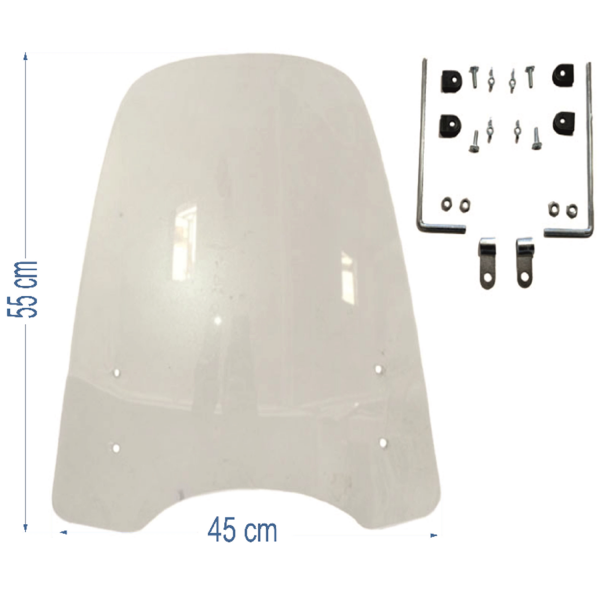 CG Cup Scooter Siperlik Camı  55*45